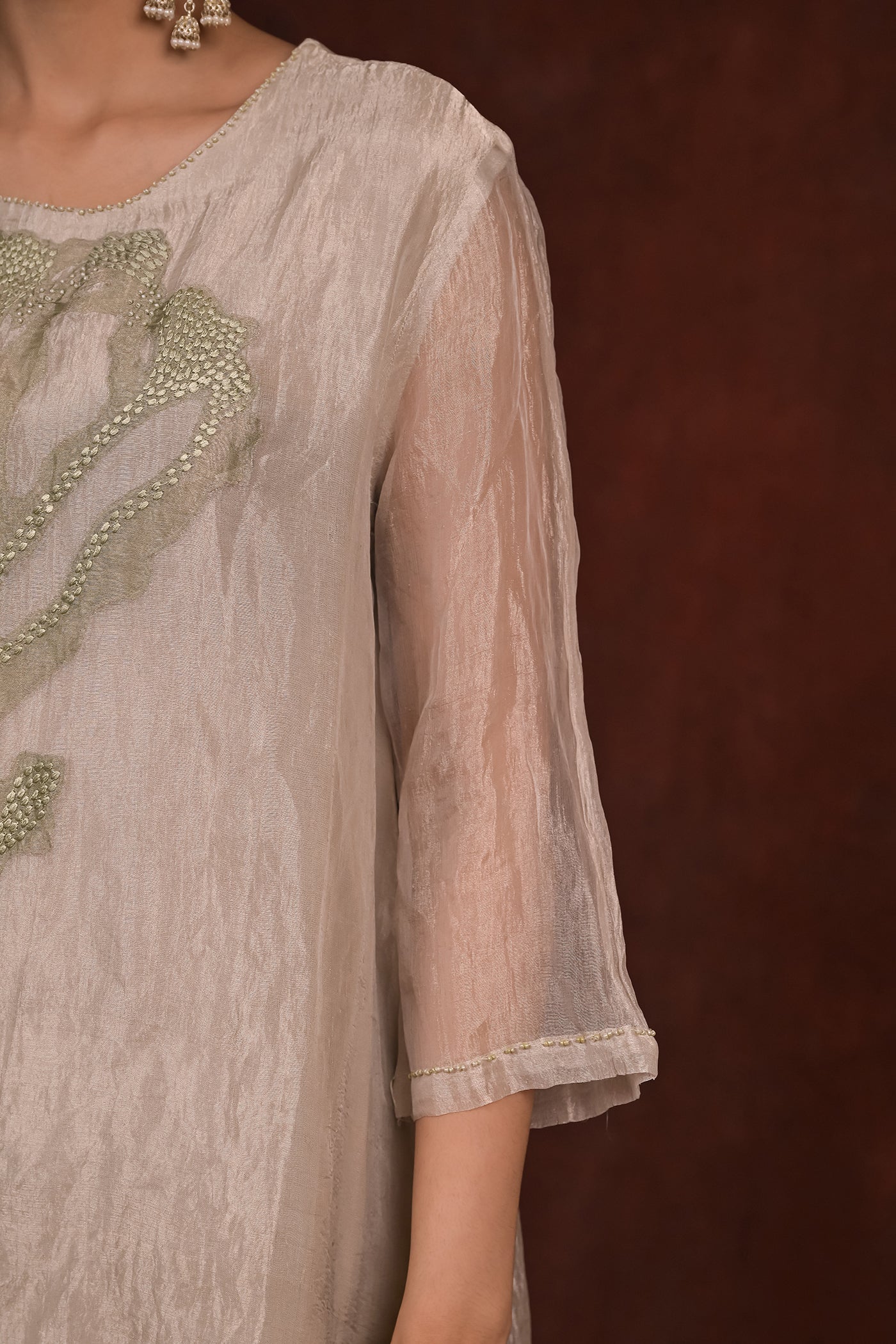 Champagne Glow Tissue Co-Ord Set
