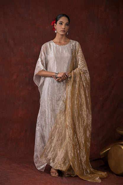 Gilded Whisper One-Piece flow Dress