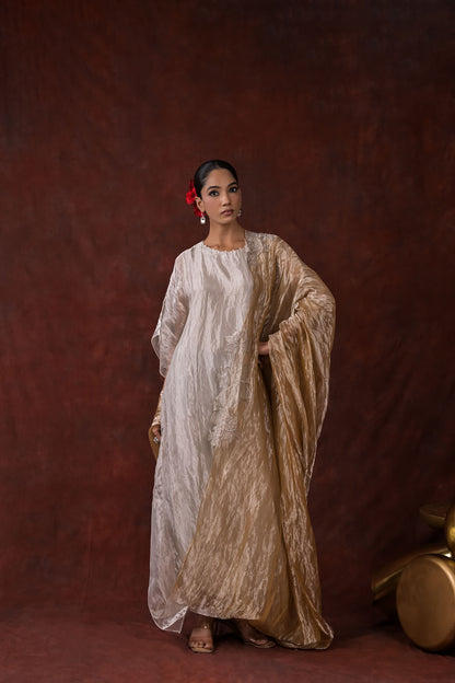 Gilded Whisper One-Piece flow Dress