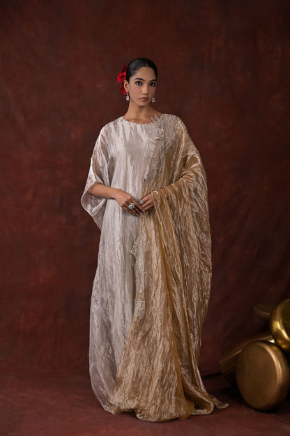 Gilded Whisper One-Piece flow Dress