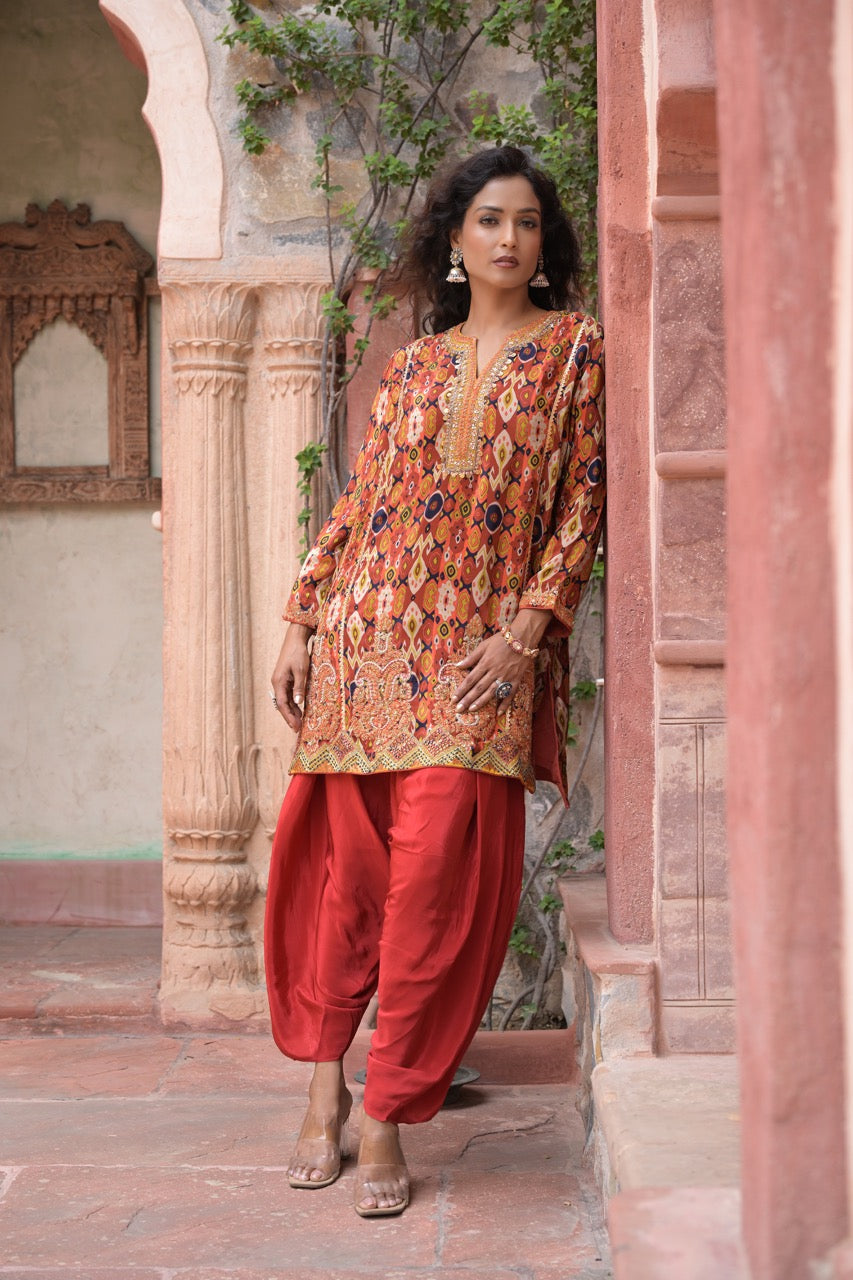 Mehr Patchwork Kurta & Palazzo Set