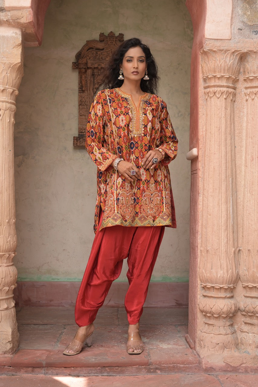 Mehr Patchwork Kurta & Palazzo Set
