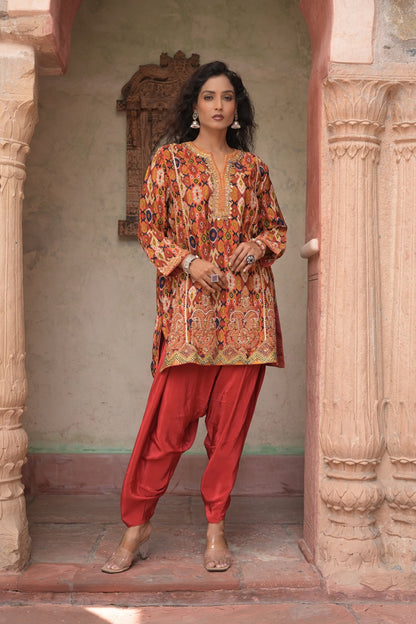Mehr Patchwork Kurta & Palazzo Set