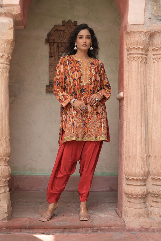 Mehr Patchwork Kurta & Palazzo Set