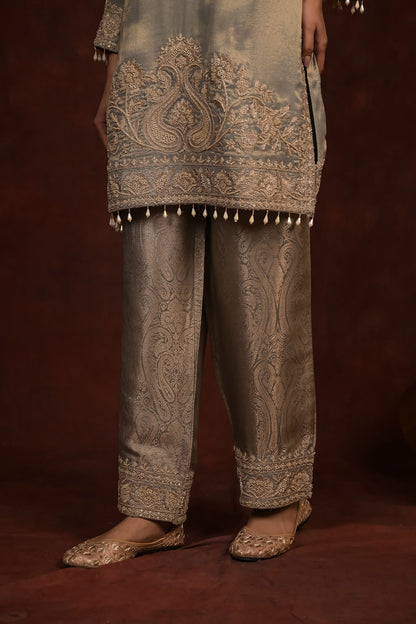 Sage Organza Tissue Kurta Set