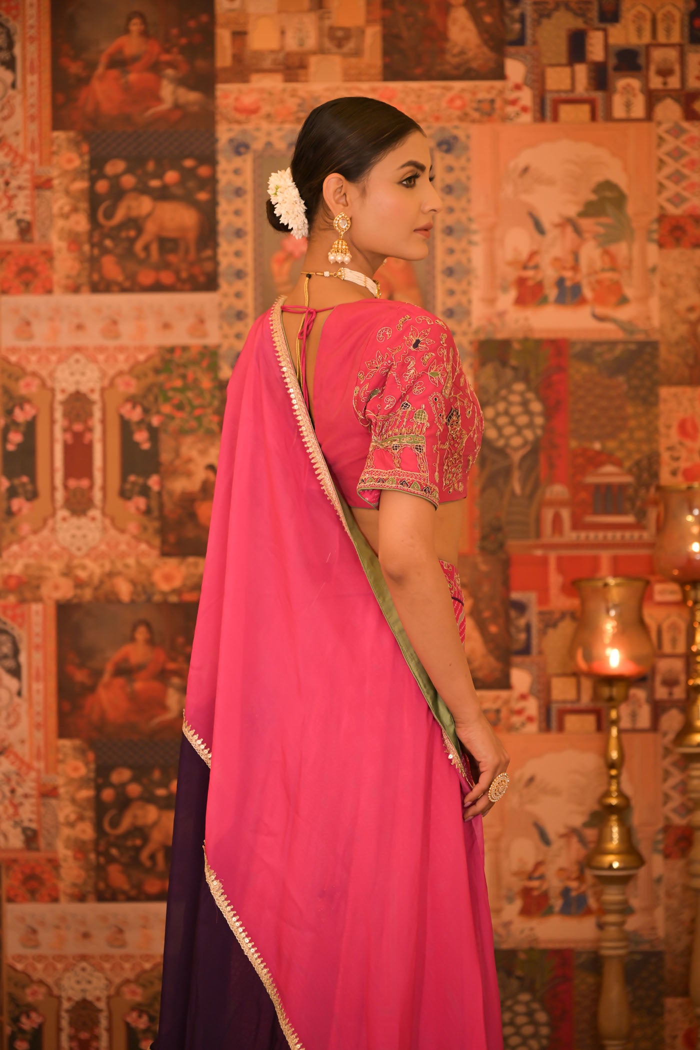 Rani Pink Lehenga Set