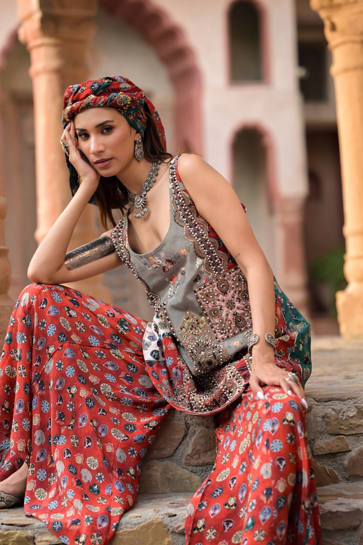 Tribal Mosaic Kurta Set