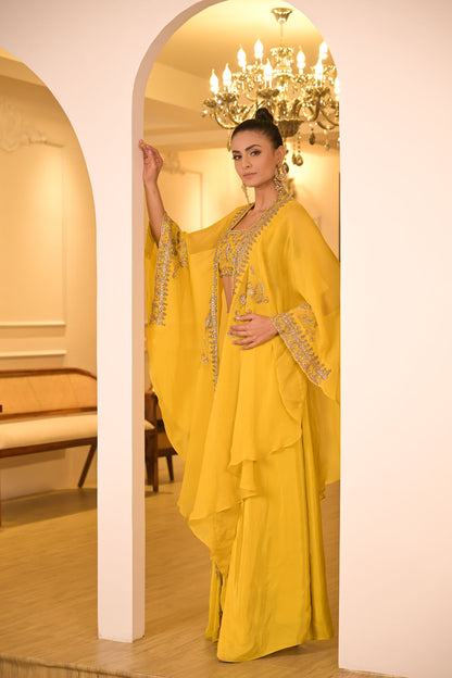 Sunshine Yellow Cape Set