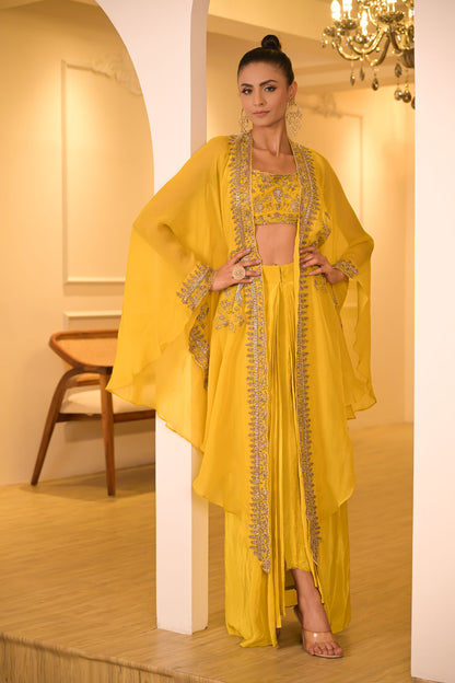 Sunshine Yellow Cape Set