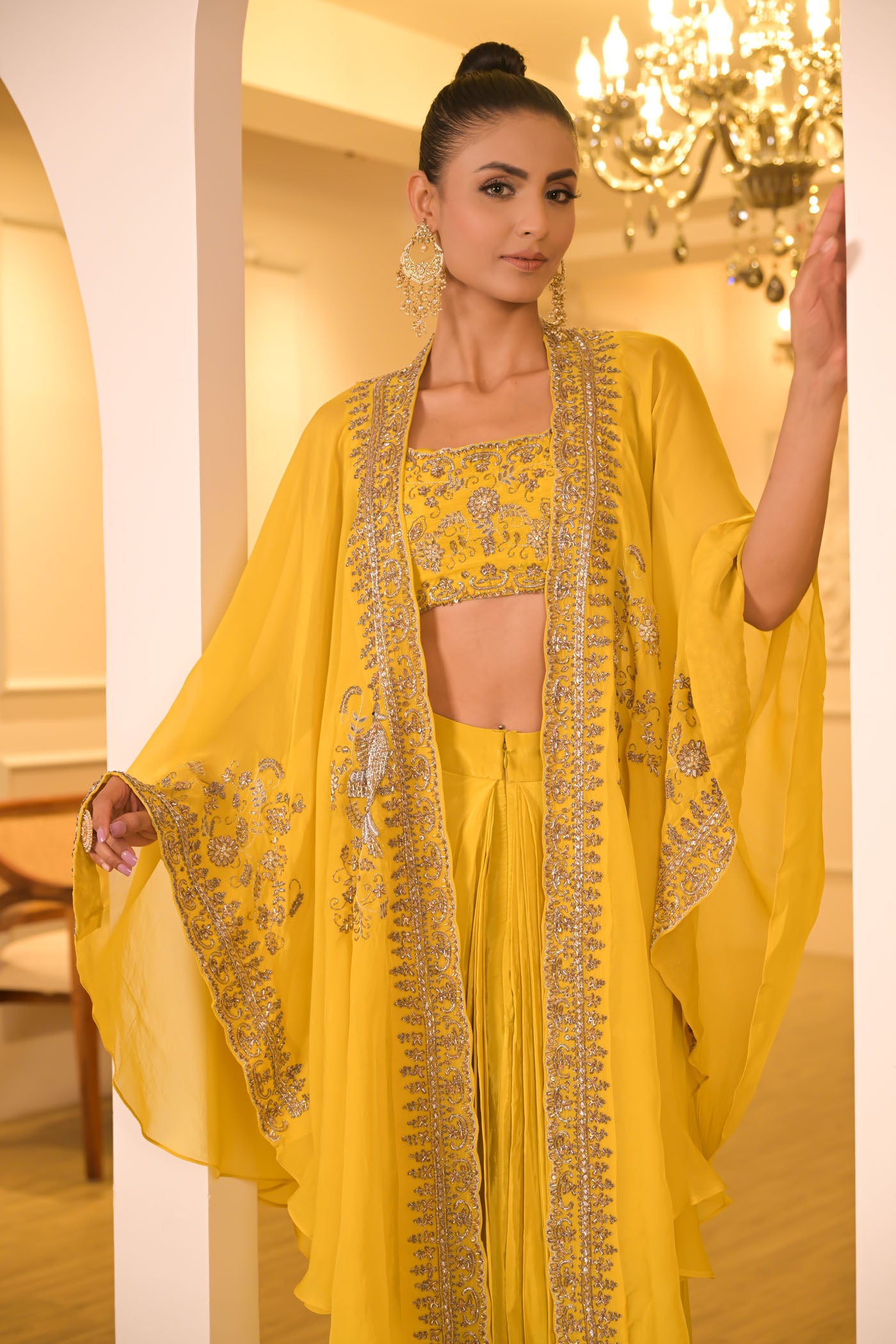 Sunshine Yellow Cape Set