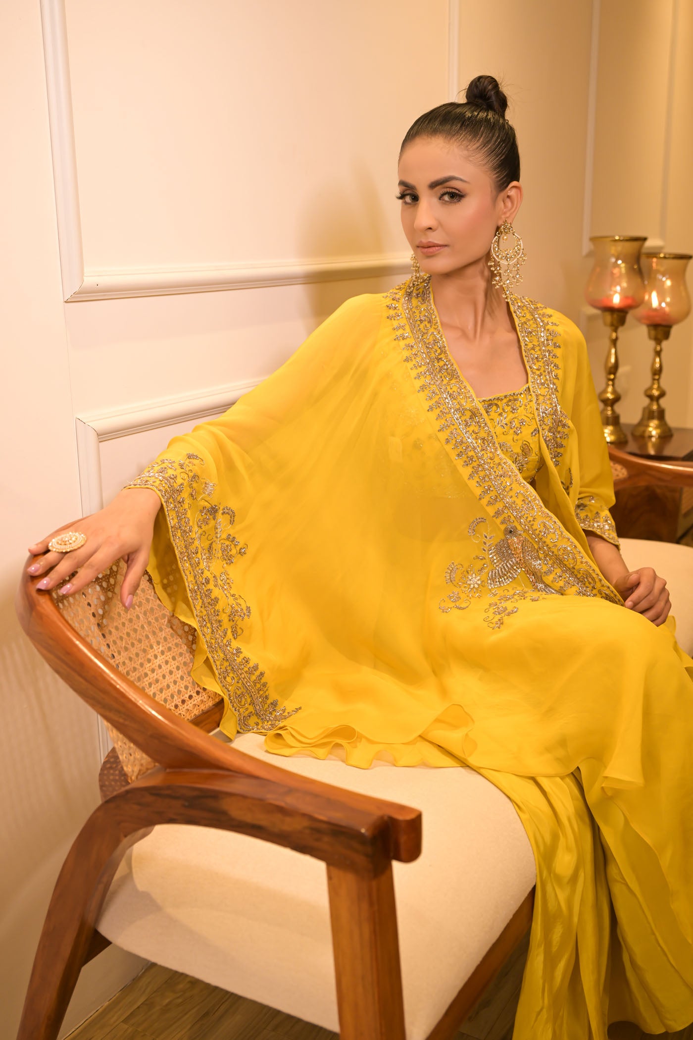 Sunshine Yellow Cape Set