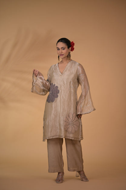 Pearl Glow Tissue Co-ord Set