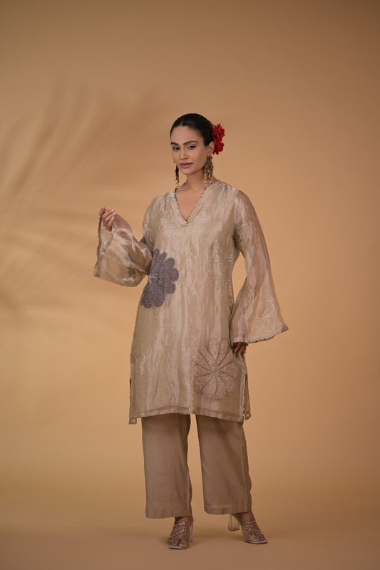 Pearl Glow Tissue Co-ord Set