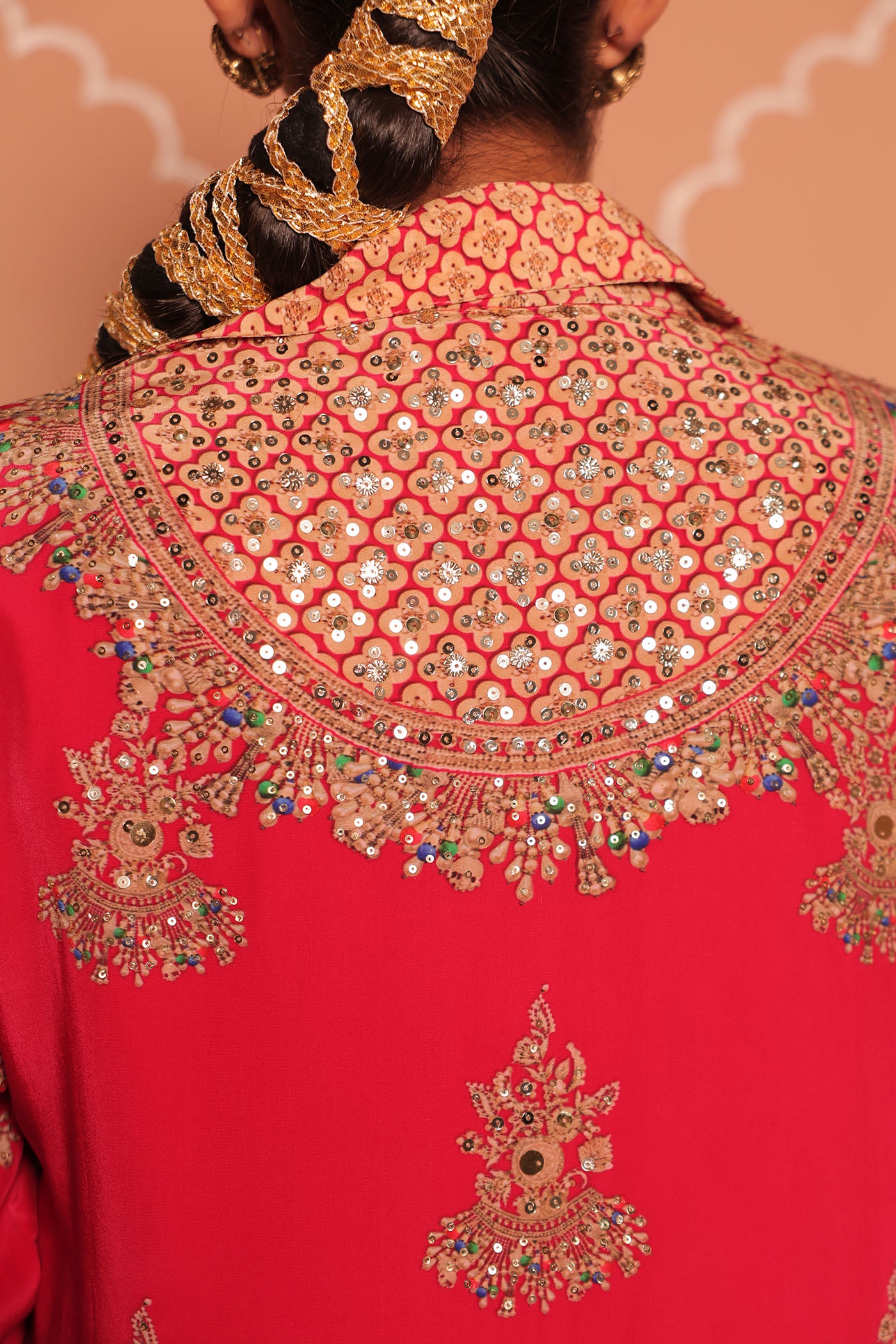 Zariya Hand-Embroidered Jacket Kurta Set