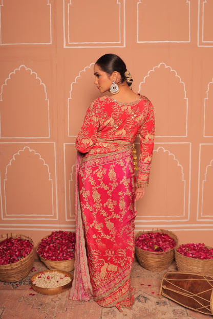 Royal Peacock Saree
