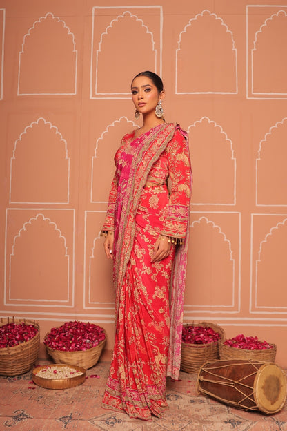 Royal Peacock Saree