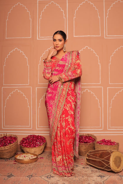 Royal Peacock Saree