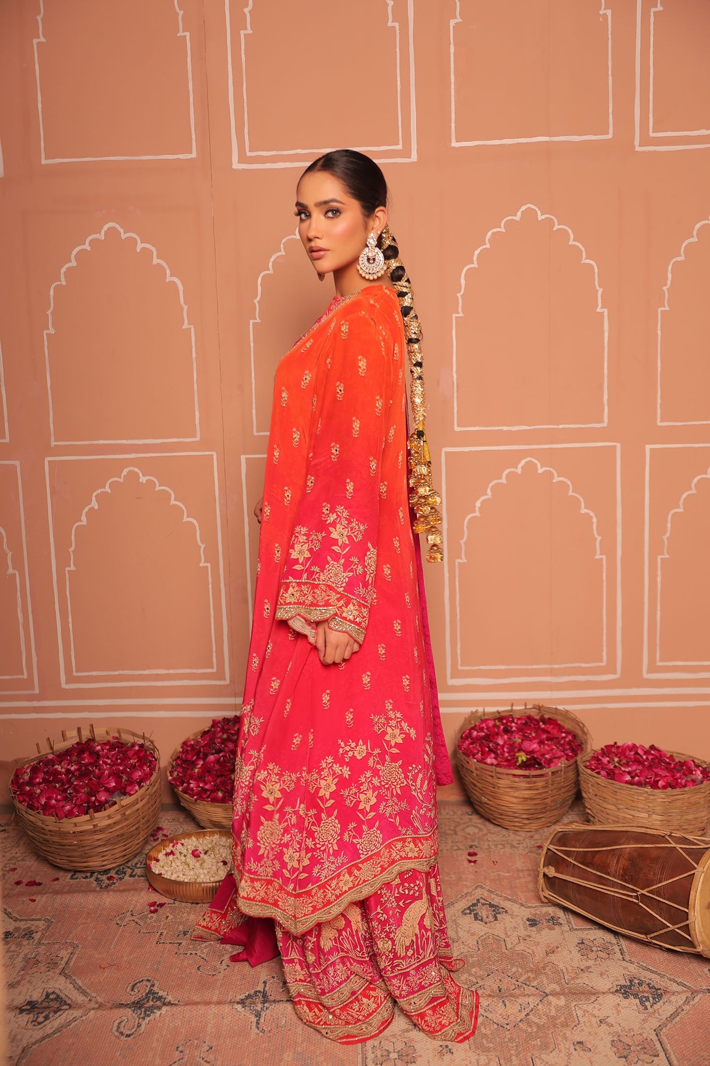 Royal Peacock A-Line Kurta Set