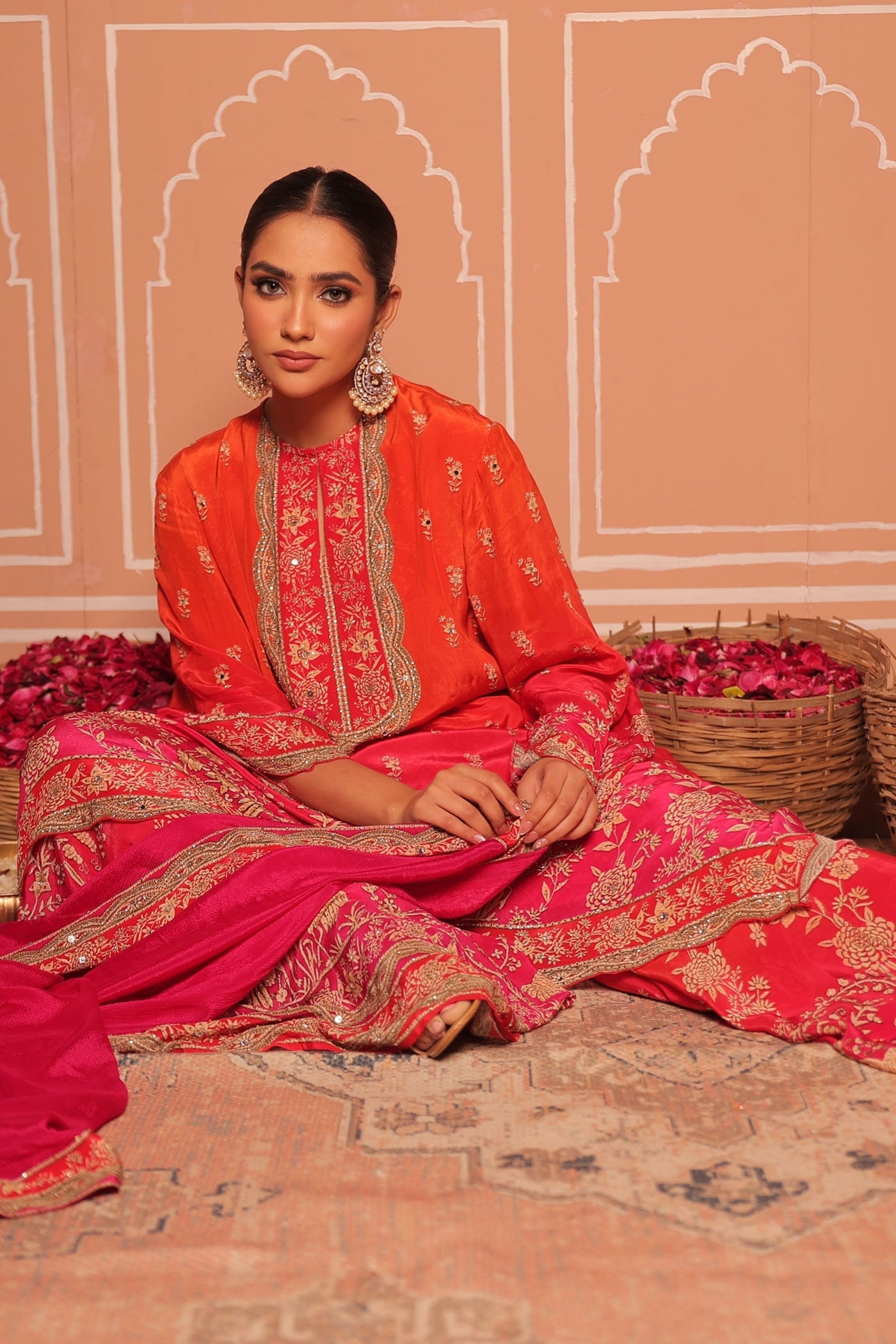 Royal Peacock A-Line Kurta Set