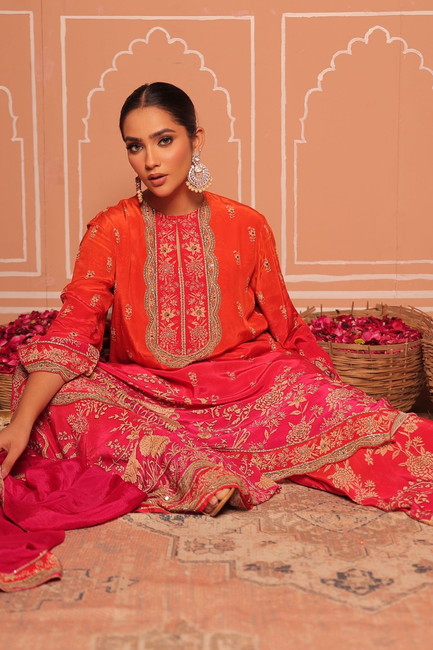 Royal Peacock A-Line Kurta Set