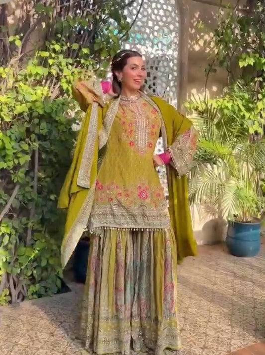 Nikki Mehra In Mehreen Sharara Set