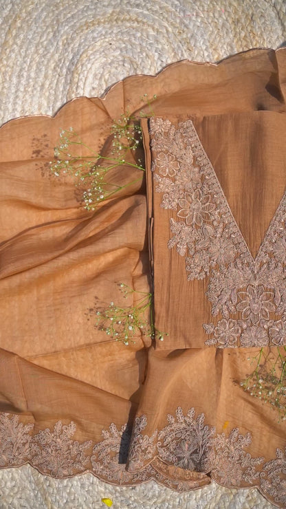 Mehraz Mul Unstitched Kurta Set