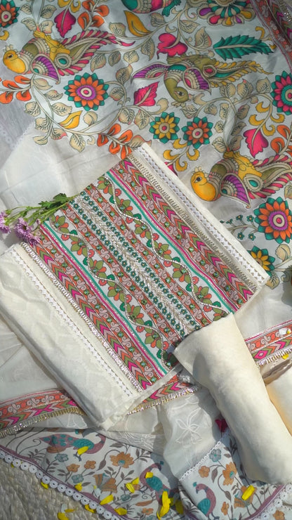 Morbagh Mul Unstitched Kurta Set